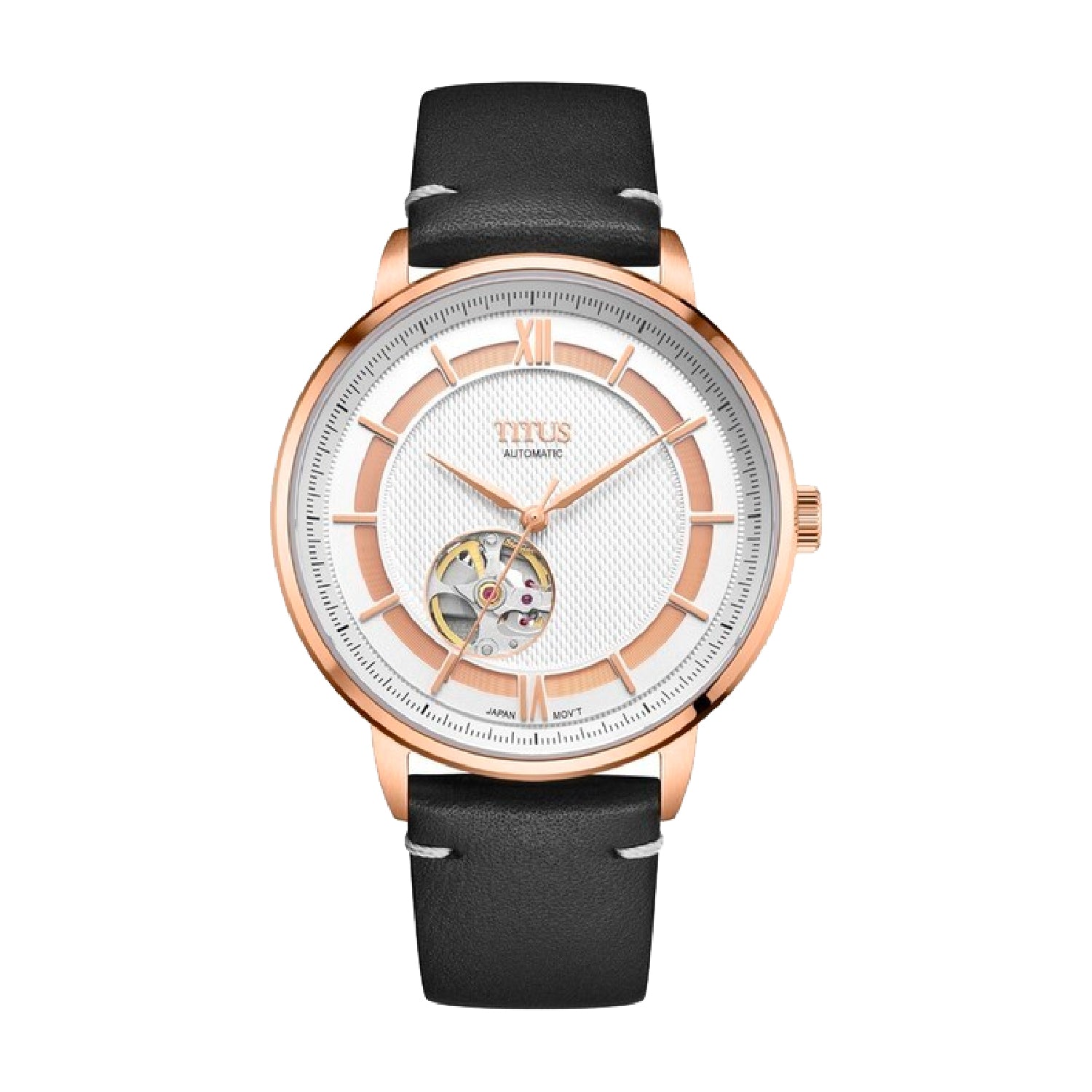 Enlight 3 Hands Mechanical Leather Watch W06-03277-006