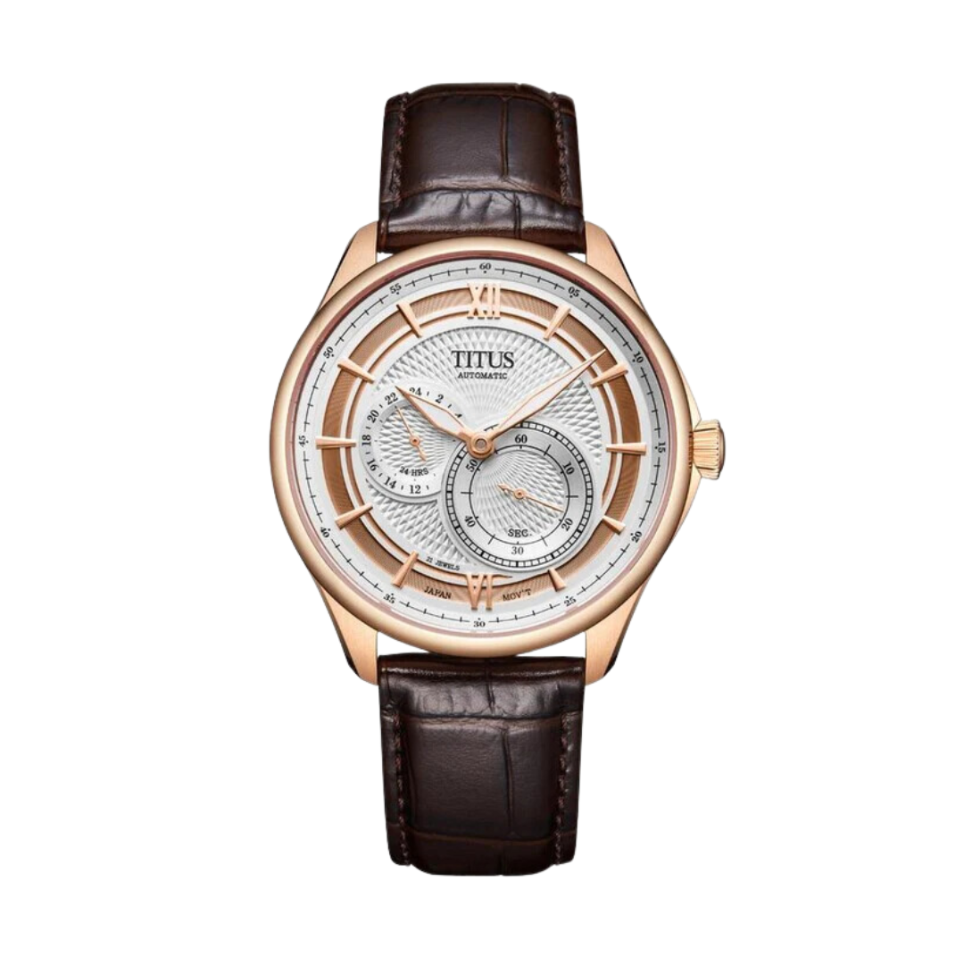 Exquisite Multi-Function Automatic Leather Watch W06-03332-004