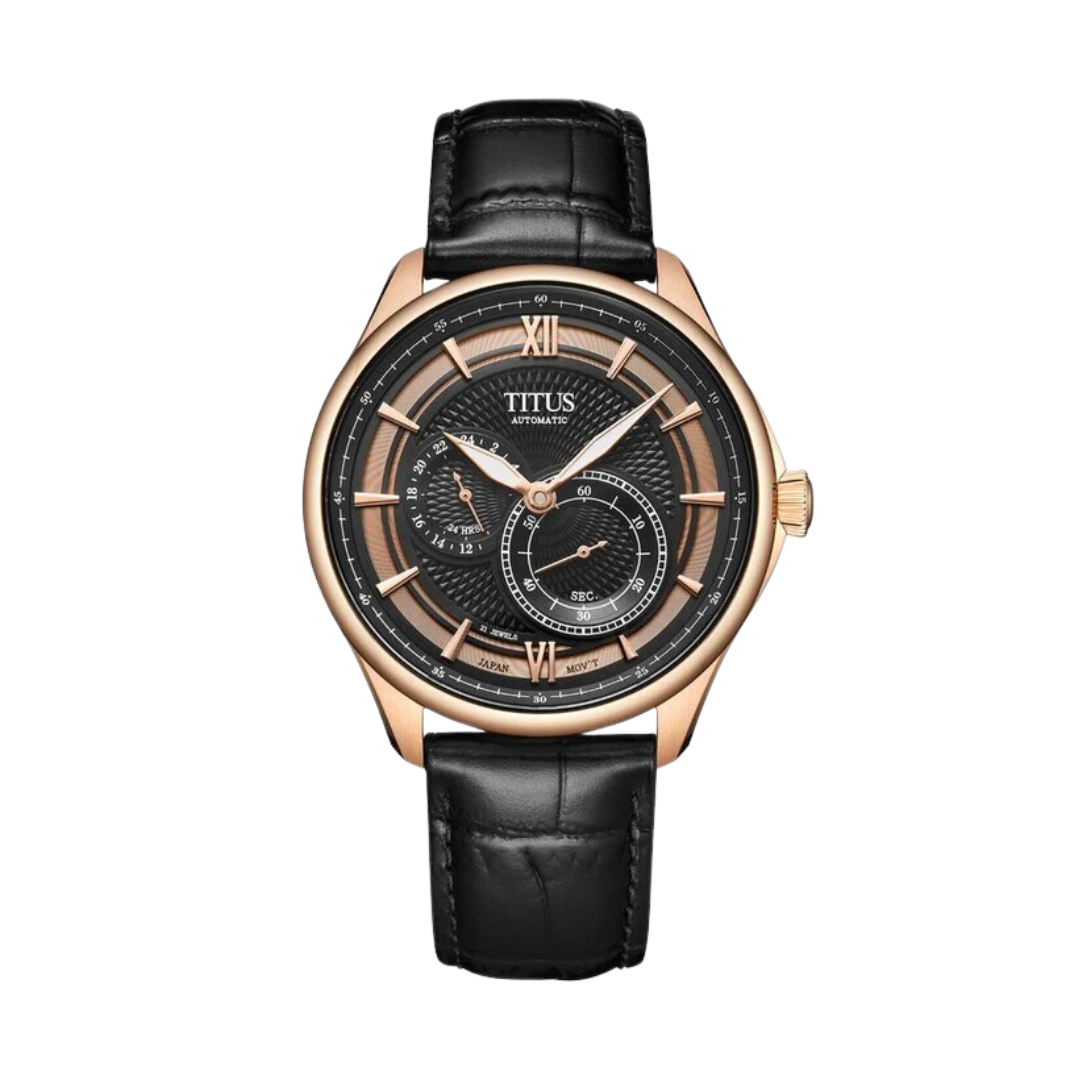 Exquisite Multi-Function Automatic Leather Watch W06-03332-005